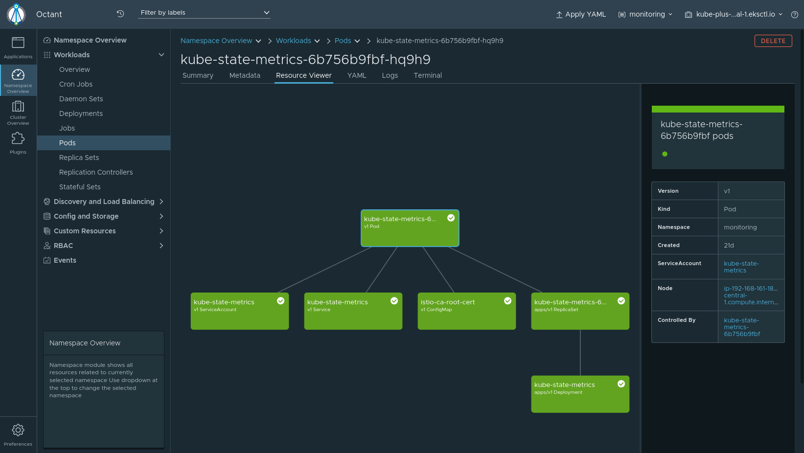 Octant Dashboard